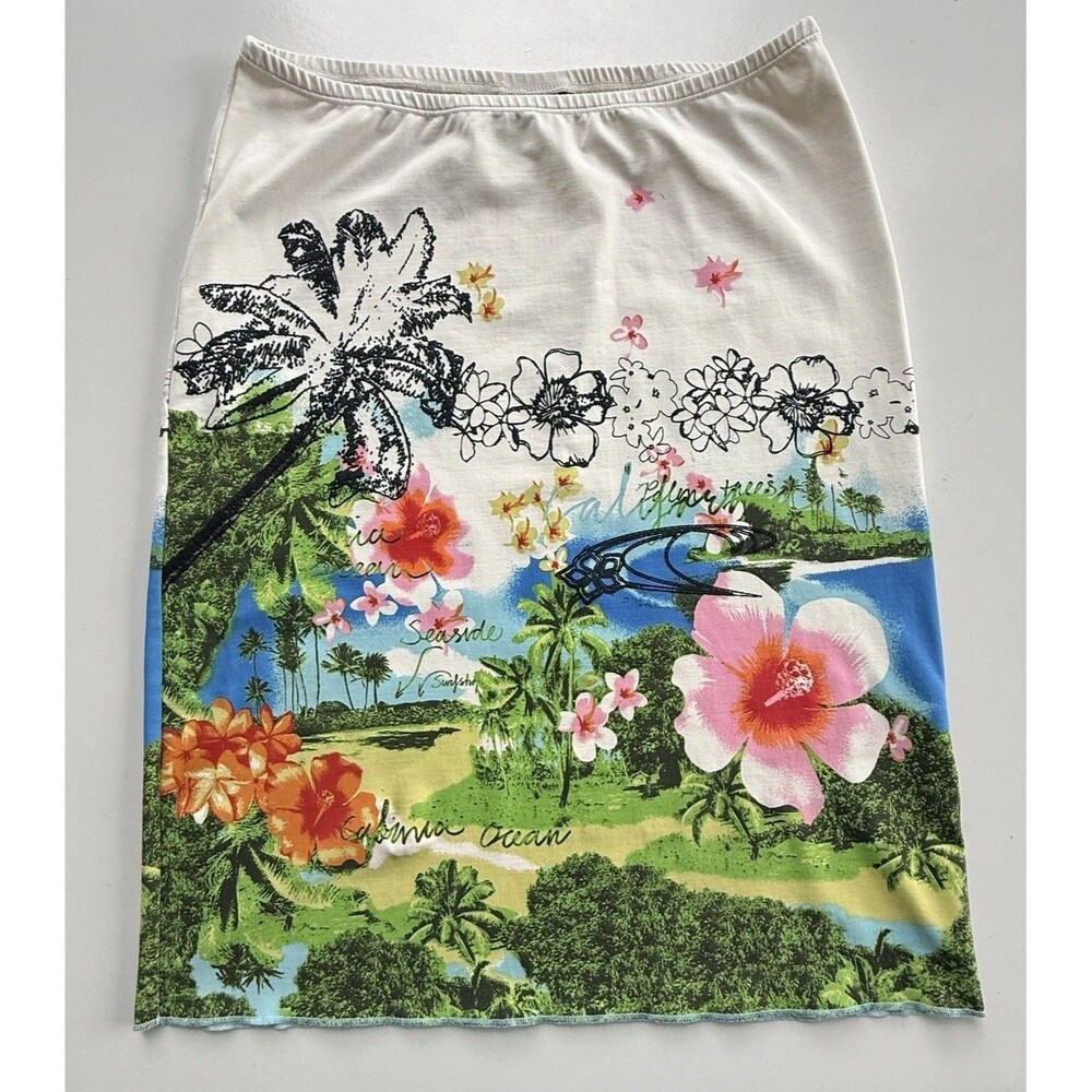 O’Neill Board Babes Midi Skirt Women’s Small Floral Surfer Beach Hawaii Vintage